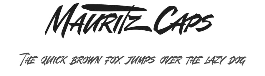 Mauritz Caps by Måns Grebäck — Script Handwritten Font