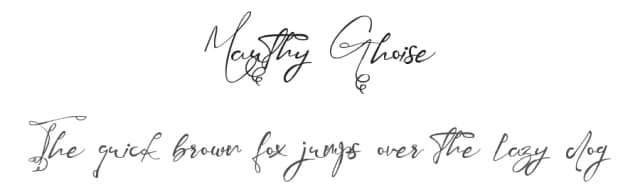 Mauthy Ghoise by Bright Rhythm Studio — Script Handwritten Font