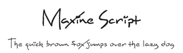 Maxine Script by Vic Fieger — Script Handwritten Font