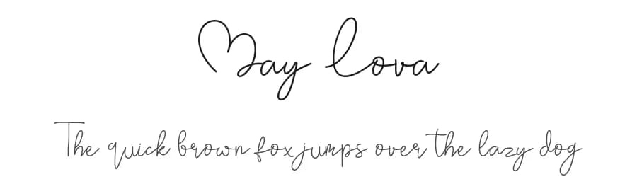 May Lova by Creaditive Design — Script Handwritten Font