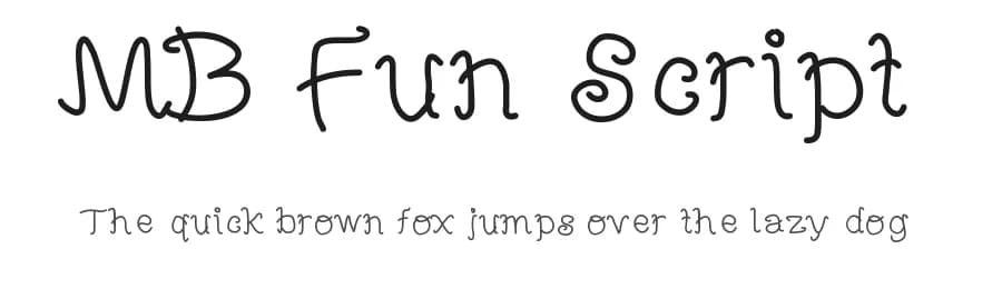MB Fun Script by Marcus Burnette — Script Handwritten Font