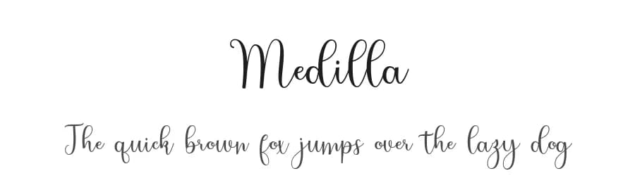 Medilla by Bexxtype — Script Handwritten Font