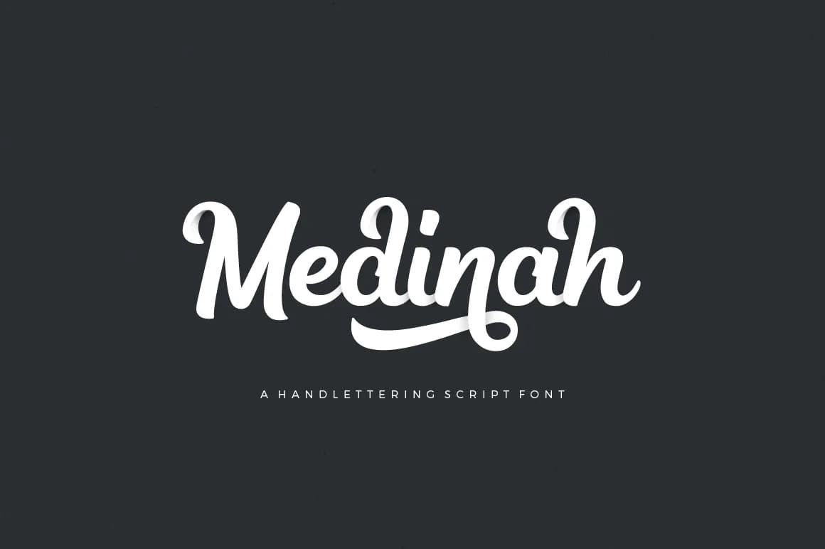 Medinah Font by trusthastd β Script Handwritten Font