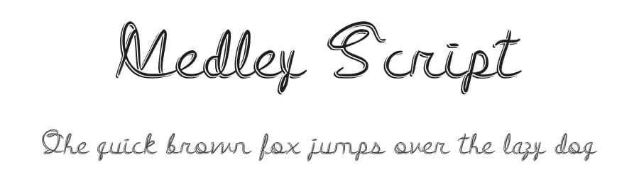 Medley Script by D. L. — Script Handwritten Font
