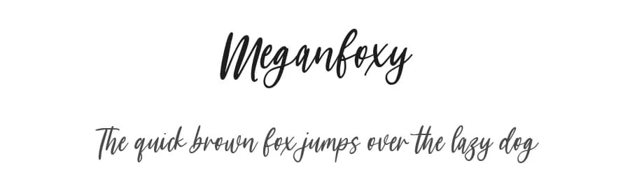 Meganfoxy by Maulana Creative — Script Handwritten Font