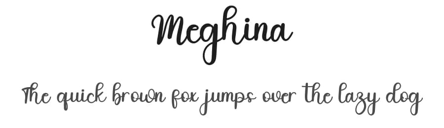 Meghina by FreshtypeINK — Script Handwritten Font