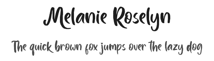 Melanie Roselyn by Creakokun Studio — Script Handwritten Font