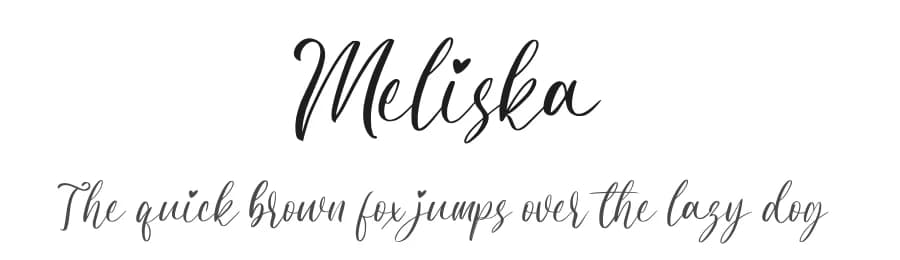 Meliska by NanaNissa — Script Handwritten Font