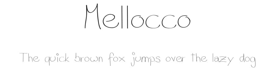 Mellocco by Mellocco â Script Handwritten Font