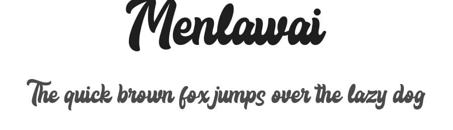 Menlawai by Ahweproject — Script Handwritten Font
