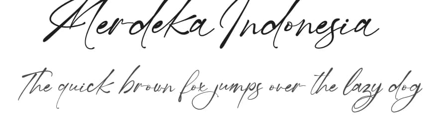 Merdeka Indonesia by Fontruly — Script Handwritten Font