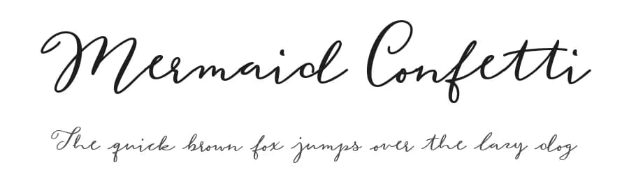 Mermaid Confetti by Misti's Fonts — Script Handwritten Font