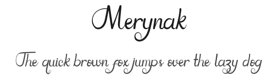 Merynak by Chamdan Chakim — Script Handwritten Font