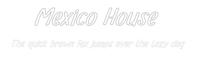 Mexico House by Id: #6888964 — Script Handwritten Font