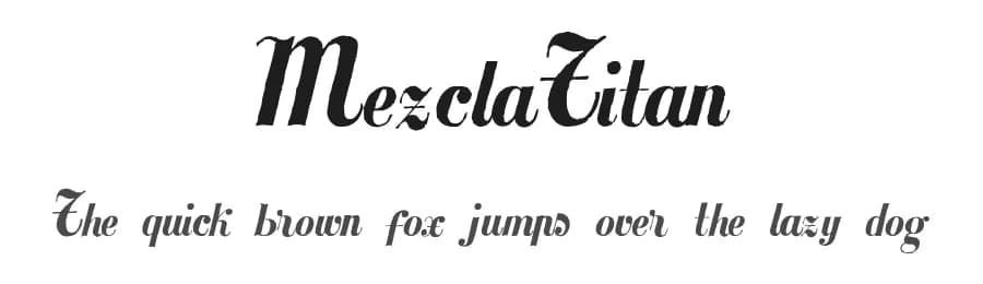 MezclaTitan by Intellecta Design — Script Handwritten Font