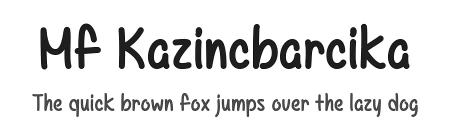 Mf Kazincbarcika by Misti's Fonts — Script Handwritten Font