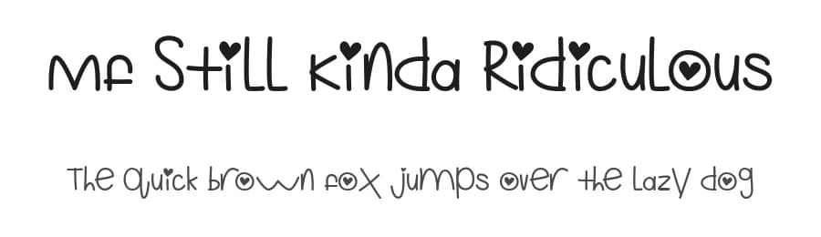 Mf Still Kinda Ridiculous by Misti's Fonts β Script Handwritten Font