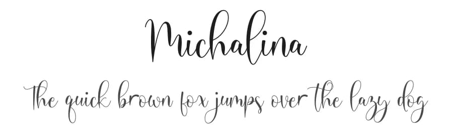 Michalina by NanaNissa — Script Handwritten Font