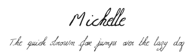 Michelle by philing.net — Script Handwritten Font