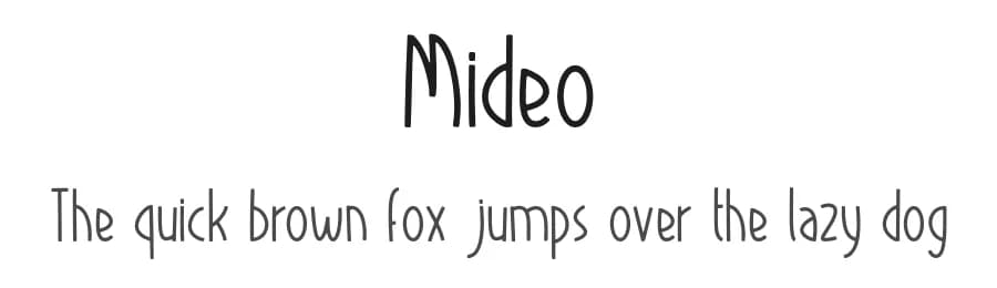 Mideo by Forberas Club — Script Handwritten Font