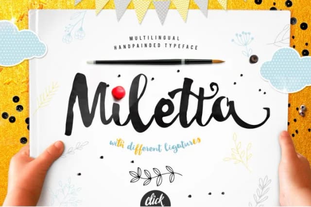 Miletta Font by Blessed Print — Script Handwritten Font