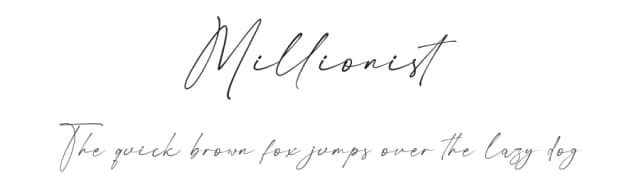 Millionist by RantautypeStudio — Script Handwritten Font