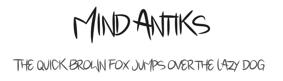 Mind Antiks by Murder Fonts — Script Handwritten Font