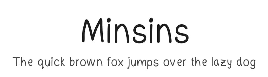 Minsins by Pichayapa Kosalanantakul β Script Handwritten Font