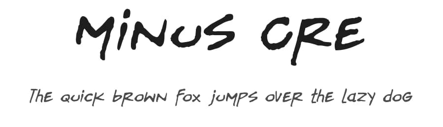 Minus Cre by Fred Cre — Script Handwritten Font