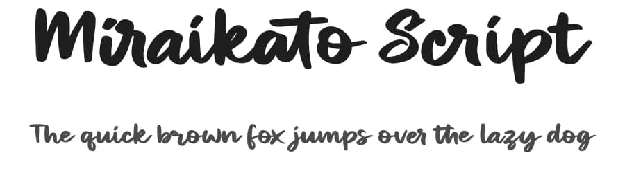 Miraikato Script by Måns Grebäck — Script Handwritten Font