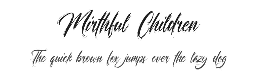 Mirthful Children by Octotype | Thomas Boucherie β Script Handwritten Font