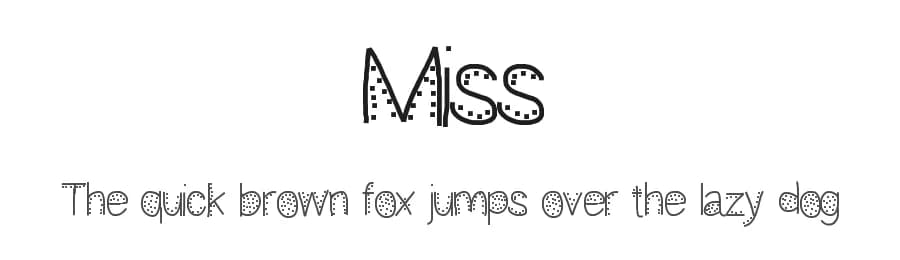 Miss by Gaelleing — Script Handwritten Font