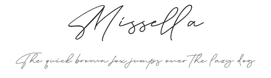 Missella by RantautypeStudio — Script Handwritten Font