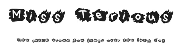 Miss Terious by Font Fabulous — Script Handwritten Font