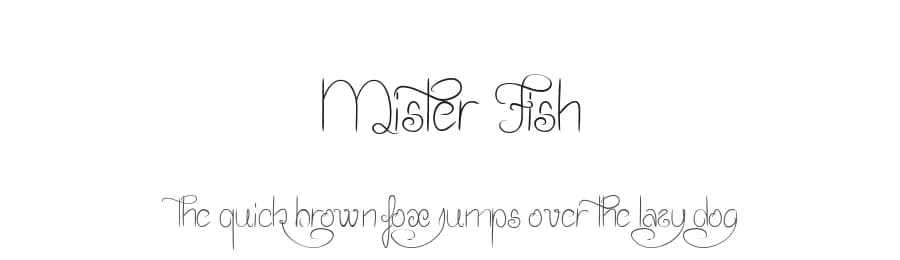 Mister Fish by Maelle.K | Thomas Boucherie — Script Handwritten Font