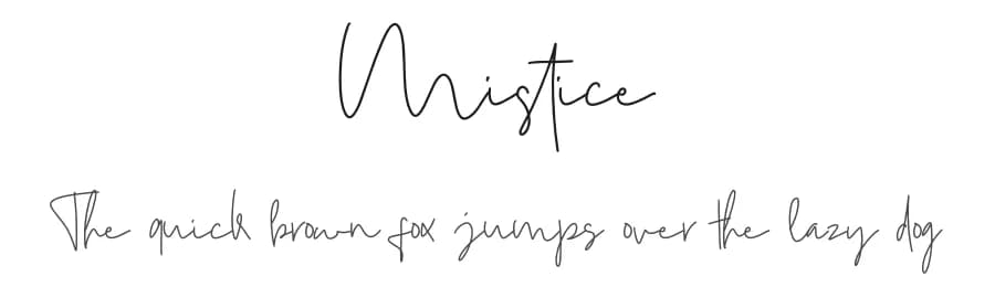Mistice by lyanatha — Script Handwritten Font