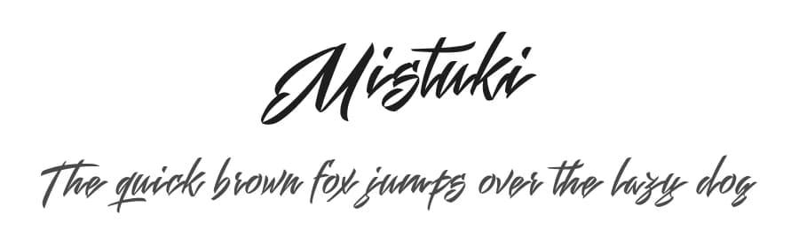 Mistuki by Måns Grebäck — Script Handwritten Font