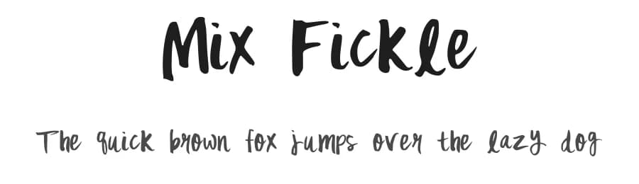 Mix Fickle by Mix Fonts — Script Handwritten Font