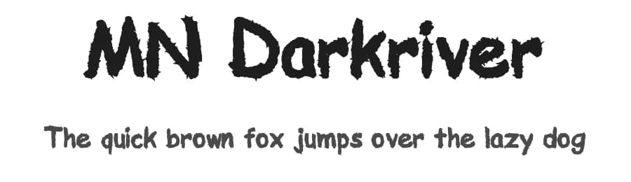 MN Darkriver by Manguluang Nadji — Script Handwritten Font
