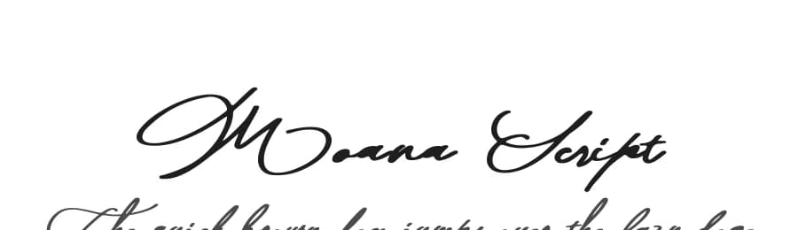 Moana Script by Damn Studio β Script Handwritten Font