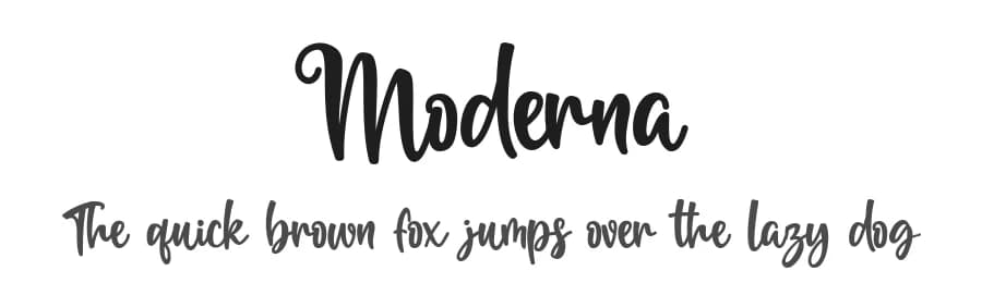 Moderna by Almaz Studio — Script Handwritten Font