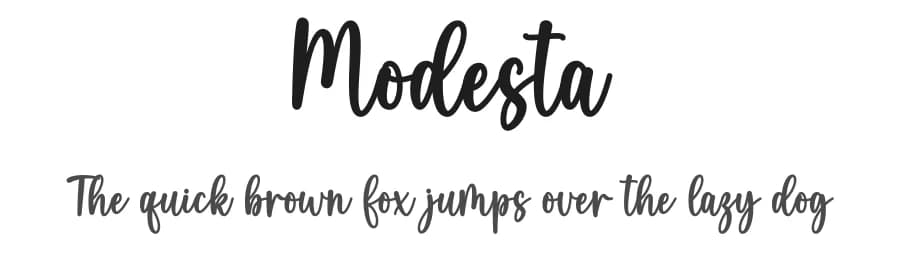 Modesta by Wahyu Studio — Script Handwritten Font