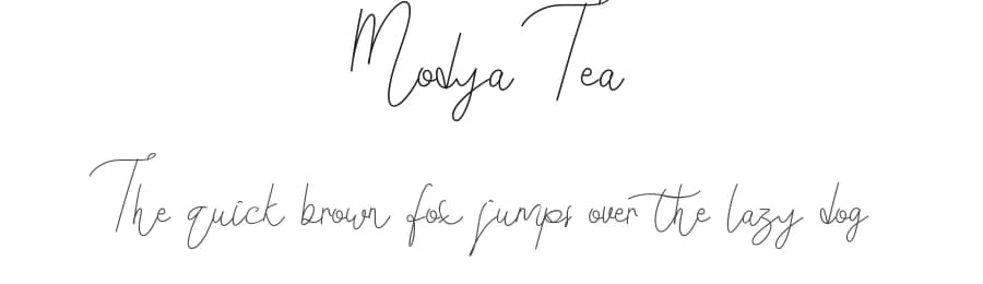 Modya Tea by Edric Studio — Script Handwritten Font
