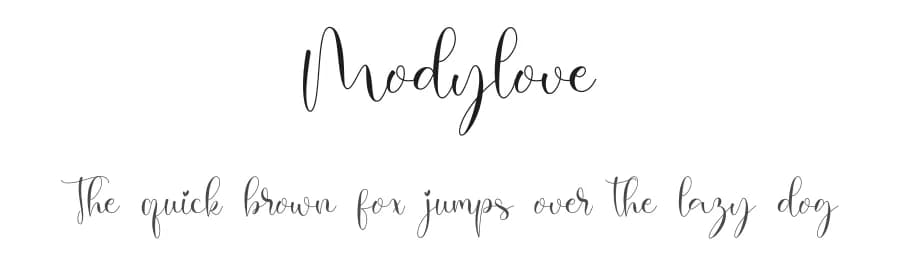 Modylove by NanaNissa — Script Handwritten Font