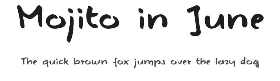 Mojito in June by Roland Huse Design — Script Handwritten Font