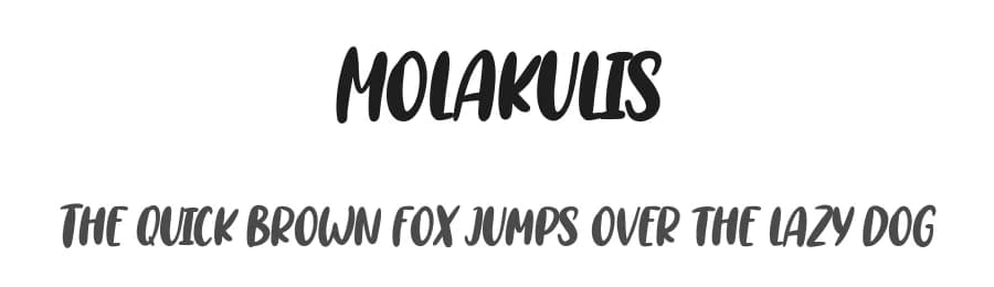 Molakulis by Maulana Creative — Script Handwritten Font