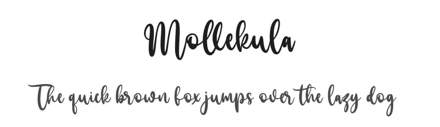 Mollekula by Maulana Creative — Script Handwritten Font