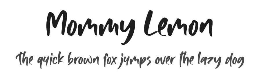 Mommy Lemon by Motokiwo — Script Handwritten Font