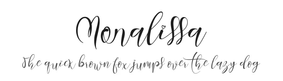 Monalissa by Yoga Letter — Script Handwritten Font