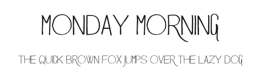 Monday Morning by Skyhaven Fonts — Script Handwritten Font